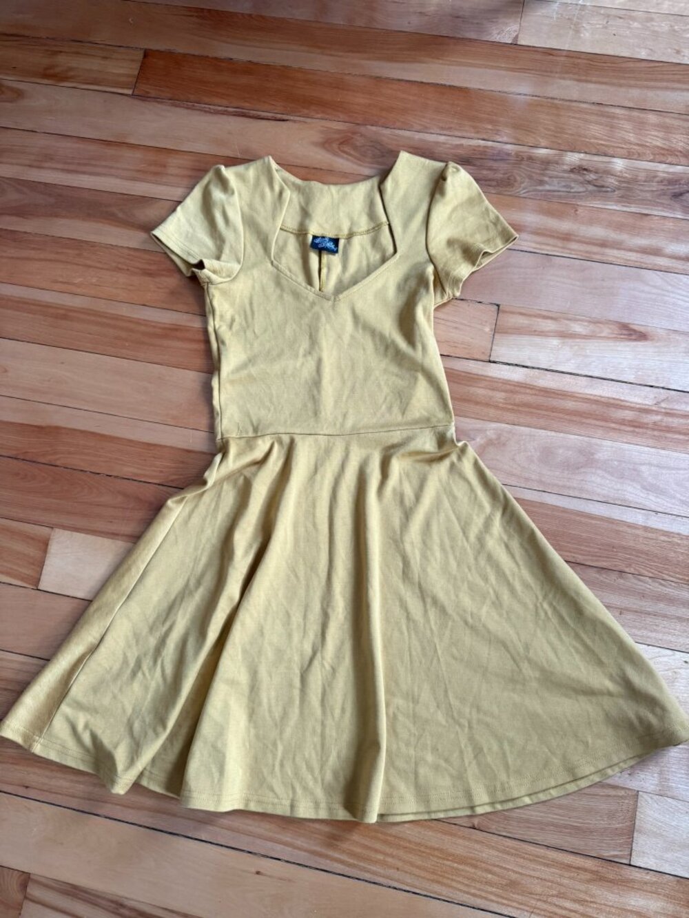 Rock Steady Mustard A line Dress - Size S (Closet closing permanently 5/15!)